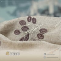 قماش لينن رايون مطرز D 3