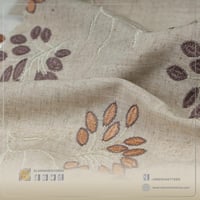 قماش لينن رايون مطرز D 3