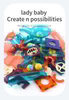 لعبة مكعبات بناء بلاط 3D المغناطيسية