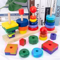 لعبة الوتد عامود وحلقات خشبية