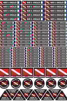 ملصق لمعدات الغوص Diving label