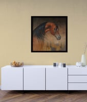 لوحة صهيل-لوحات خيول عربية.