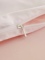 طقم لحاف 4 قطع من - أبيض ونقط سوداء