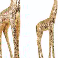 طقم مجسم زرافة ذهبي