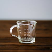 كوب معياري زجاجي لقياس الاسبريسو