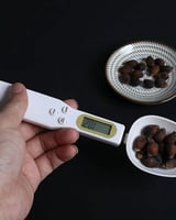 ميزان ملعقة إلكترونية للمطبخ - لون أسود