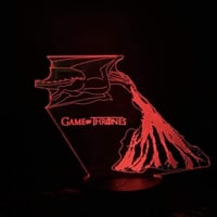 مجسم مضيء 7 الوان مسلسل قيم او ثرونز Game of thron...