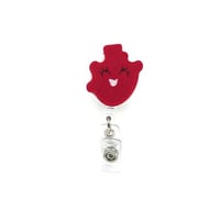 Smiley Heart ID Holder