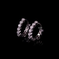 حلق هوب دائري 8mm فضة عيار 925