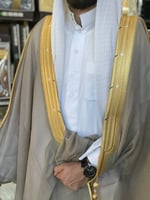 بشت رجالي رسمي VIP نخب أول لون زيتي فاتح قماش يابا...