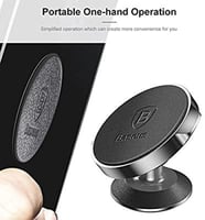 قاعدة جوال للسيارة ماركة بيسوس أصلية جلد مغناطيس ق...