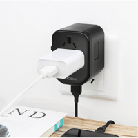 فيش جداري مناسب للسفر يدعم جميع مداخل الكهربا بالا...