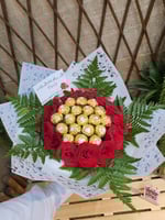 باقة ورد وشوكلت فروروشيه