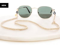 حبل تعليق نظارة ذهبي فاتح