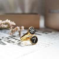 خواتم رجالي - حجرين فضه عيار 925 للنساء و الرجال -...