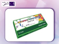 مجموعة ألوان أكريليك من 12 قطعة متعدد الألوان من ر...