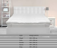 لباد سرير فندقي قطن 8 سم 100×200 نفر واحد كبير