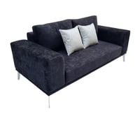 صوفا هيفن مخمل مذهب أسود sofa Heaven