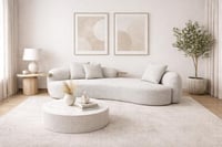 صوفا مينوتي مع طاولتين ذهبية