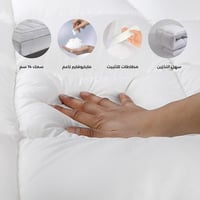 لباد سرير فندقي قطن 14 سم 120×200 نفر و نص