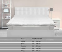 لباد سرير فندقي قطن 8 سم 180×200 نفرين