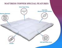 لباد سرير فندقي قطن 8 سم 180×200 نفرين