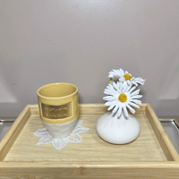 فازات ميني ورد ابيض٦قطع