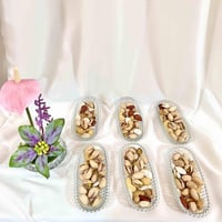 صحون مكسرات زجاج صغيره