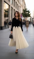 Balck with tulle Dress