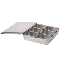 صندوق علب بهارات استيل 33*28.5*6 سم