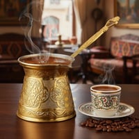 جزوة ركوة كنكة قهوة تركي قاعدة استيل