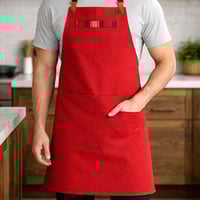 مريلة قماش متعددة الاستخداملت احمر 90011