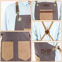 مريلة قماش متعددة الاستخداملت رمادي 90009