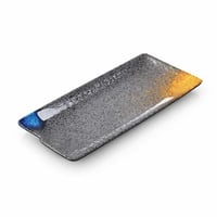 صحن تقديم ميلامين ملون مستطيل 31x15 سم