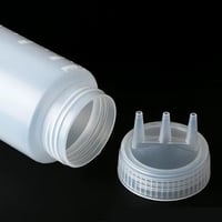 قارورة كتشب بلاستيك 12 اونز شفاف 3 فتحات