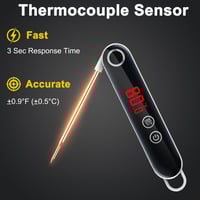 مقياس الحرارة فائقة السرعة قراءة 2-3 ثانية مغناطيس