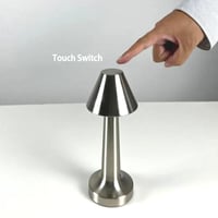 انارة باللمس طاولة فضي