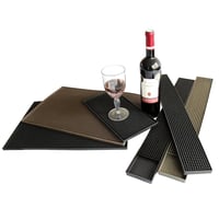 قاعدة كاسات ربل اسود 8x60سم