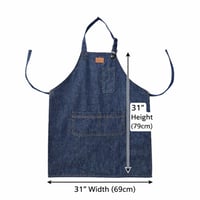 مريلة قماش متعددة الاستخداملت ازرق 199083