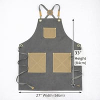 مريلة قماش متعددة الاستخداملت رمادي 90002