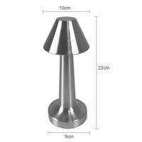 انارة باللمس طاولة فضي