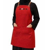 مريلة قماش متعددة الاستخداملت احمر 90011