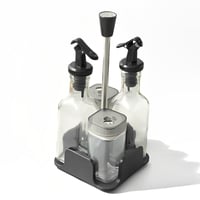 طقم ملاحة و مزيتة 4 قطع مع حامل