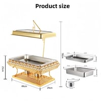 سخان بوفيه غطاء تعليق 1/1 9 لتر زخرفه ذهبي