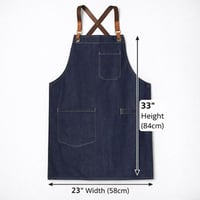 مريلة قماش متعددة الاستخداملت ازرق غامق 90013