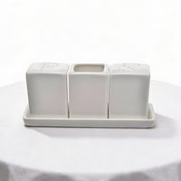 ملاحة مع الصحن وحامل اعواد اسنان / 12 حبه