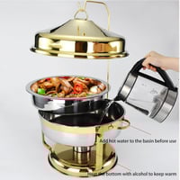 سخان بوفية غطاء تعليق 30 لتر ذهبي