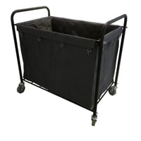 سلة جمع الملابس المتسخة رصاصي