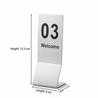 قواعد ارقام طاولات استيل من 1 - 50