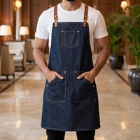 مريلة قماش متعددة الاستخداملت ازرق غامق 90010